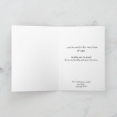 Möchten Sie Frieden, wenn Sie sich erholen (länger Karte (Innenseite)