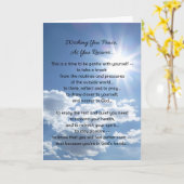 Möchten Sie Frieden, wenn Sie sich erholen (länger Karte (Gelbe Blume)