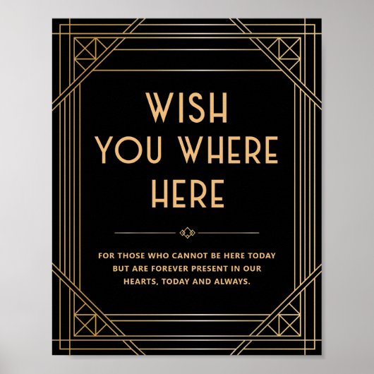 Möchten Sie hier eine Schwarze-Gold-Gedenkfeier Poster (Vorne)