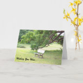 Möchten Sie hier Grußkarte sein? Karte (Gelbe Blume)