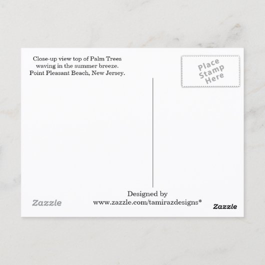 Möchten Sie hier Point Pleasant Beach NJ Postkarte (Rückseite)