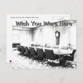 Möchten Sie hier sein? Einladungspostkarte (Vorne/Hinten)