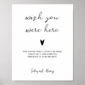 Möchten Sie hier sein in der Liebe Erinnerung mode Poster (Vorne)