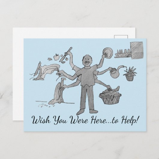 Möchten Sie hier sein? Postkarte (Vorne/Hinten)