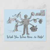 Möchten Sie hier sein? Postkarte (Vorderseite)