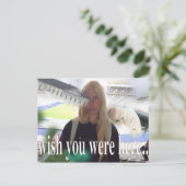 Möchten Sie hier sein? Postkarte (Stehend Vorderseite)