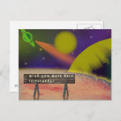 Möchten Sie hier sein? Postkarte (Vorne/Hinten)