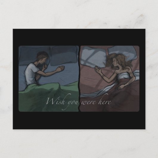 Möchten Sie hier sein? Postkarte (Vorderseite)