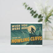 Möchten Sie hier sein - von den steilen Klippen Postkarte (Stehend Vorderseite)