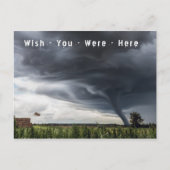 Möchten Sie hier tornado Urlaub Postkarte (Vorderseite)