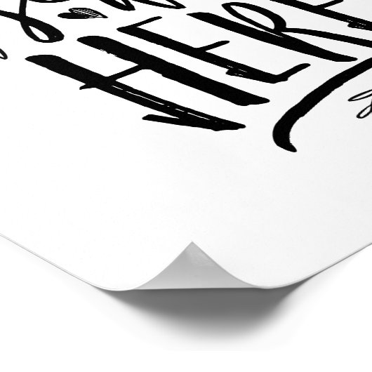 Möchten Sie hier Wedding Memorial Table Sign bk Poster (Ecke)