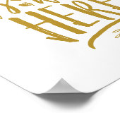 Möchten Sie hier Wedding Memorial Table Sign GD Poster (Ecke)