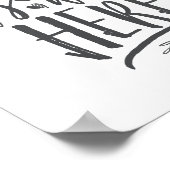 Möchten Sie hier Wedding Memorial Table Sign GR Poster (Ecke)