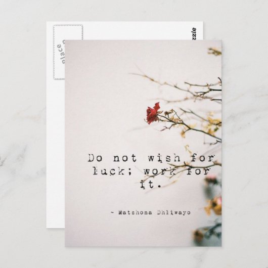 Möchten Sie keine Inspiration-Postkarte haben? Postkarte (Vorne/Hinten)