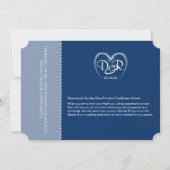 Möchten Sie nach einer Hochzeitsreise Einladung (Rückseite)