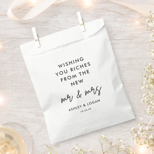 Möchten Sie Riches Wedding Ticket Fvor Bag Geschenktütchen (Ausgeschnitten)