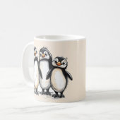 Möchten wir als Nächstes tun, Pinguine Tasse, Funn Kaffeetasse (Vorderseite Links)