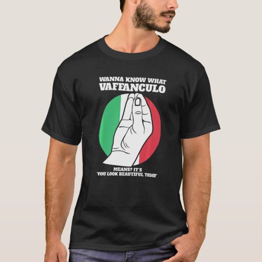 Möchten wissen, was vaffanculo Italienische Vaffan T-Shirt (Vorderseite)