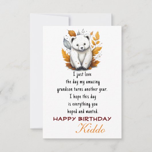 Möchtest du Großsohn Karte (Vorderseite)