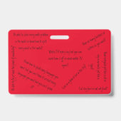 Möchtest du lieber? ausweis (Rückseite)