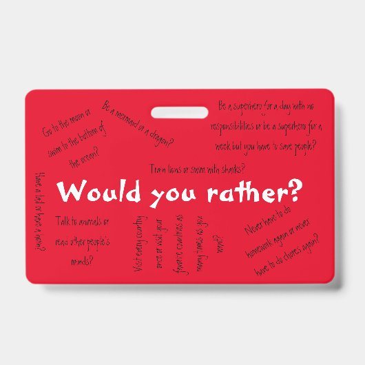 Möchtest du lieber? ausweis (Vorderseite)