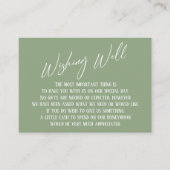 Möchtest du moderne Handschrift Seite Grün Begleitkarte (Vorderseite)