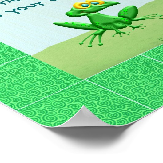 Möchtest du nie Frösche in deinen Unterhosen finde Poster (Ecke)