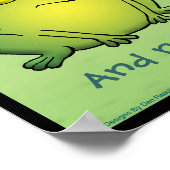 Möchtest du nie Frösche in deinen Unterhosen finde Poster (Ecke)