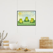 Möchtest du nie Frösche in deinen Unterhosen finde Poster (Küche)