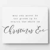 Möchtest du nie zu erwachsen sein, um den Himmel z Fotoplatte (Vorderseite)