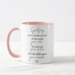 Möchtest du stolz auf deine Arbeit sein, die du ro Tasse