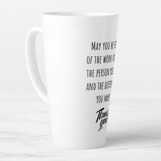 Möchtest du stolz auf deine Arbeit sein? Milchtasse (Linke Ecke)