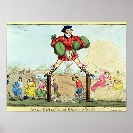 Mock-Adam-izing: Der Koloss der Straßen Poster (Vorne)