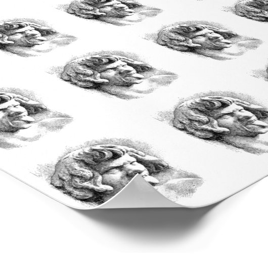 Mock Me ~ Geschenkpapier 16x12 Poster (Ecke)