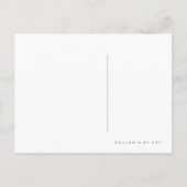 Mock Me ~ Postkarte / Einladungen 4.25 x 5.6 (Rückseite)