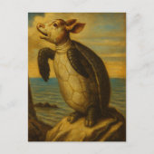 Mock Turtle Lewis Carroll Charakter Postkarte (Vorderseite)