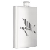 MOCKINGBIRD BAR CODE Bird Barcode Design Flachmann (Rechts)