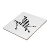 MOCKINGBIRD BAR CODE Bird Barcode Design Fliese (Seite)