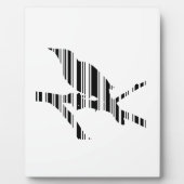 MOCKINGBIRD BAR CODE Bird Barcode Design Fotoplatte (Vorderseite)