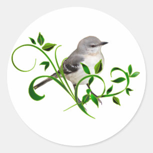 Mockingbird Beauty Runder Aufkleber