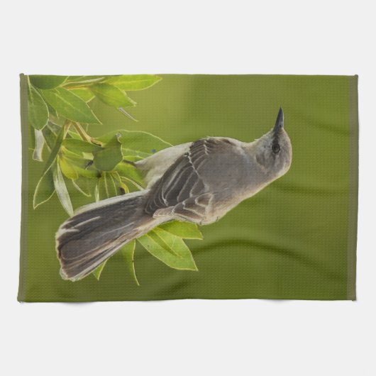 Mockingbird Bird Lovers Geschenke Küchentuch (Horizontal)