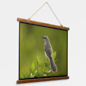 Mockingbird Bird Lovers Geschenke Wandteppich Mit Holzrahmen (Gewinkelt)