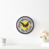"Mockingbird cafe" Runde Wanduhr (Zuhause)