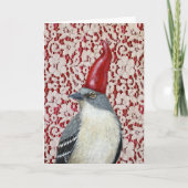 Mockingbird-Gnome auf der Weihnachtskarte Karte (Vorderseite)