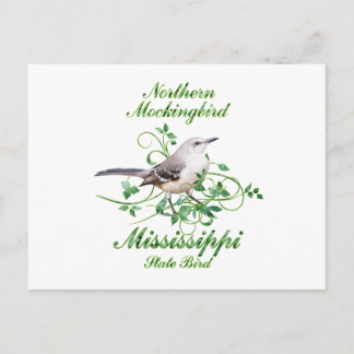 Mockingbird Mississippi Staat Bird Postkarte