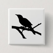 Mockingbird Silhouette Button (Vorderseite)