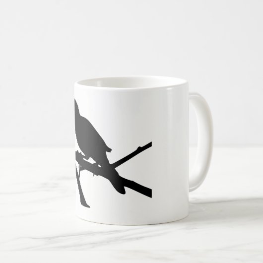 Mockingbird Silhouette Kaffeetasse (VorderseiteRechts)
