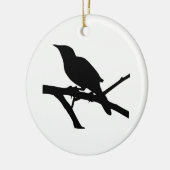 Mockingbird Silhouette Keramikornament (Links)