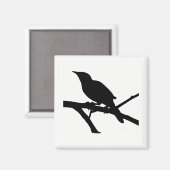 Mockingbird Silhouette Magnet (Vorderseite/Rückseite)