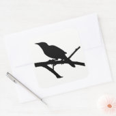 Mockingbird Silhouette Quadratischer Aufkleber (Umschlag)